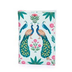 Peacock Print Passport Holder